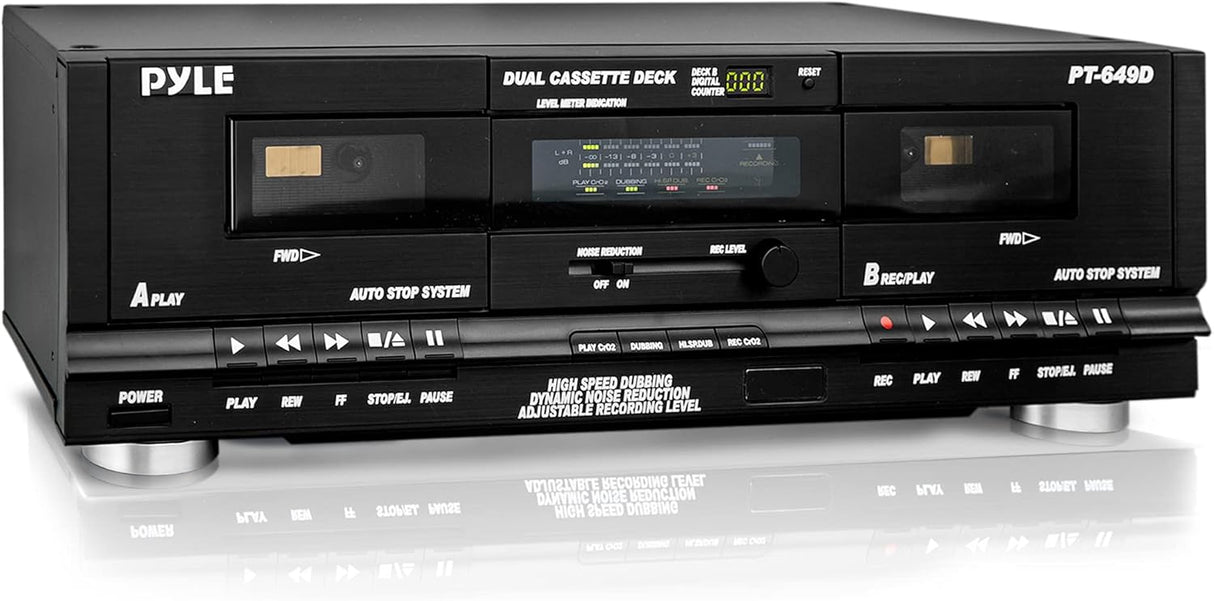 Grabadora de Cassette Pyle USA con Montaje en Rack y CrO2