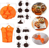 Molde Silicona Halloween AUOCATTAIL 2 Piezas para Repostería