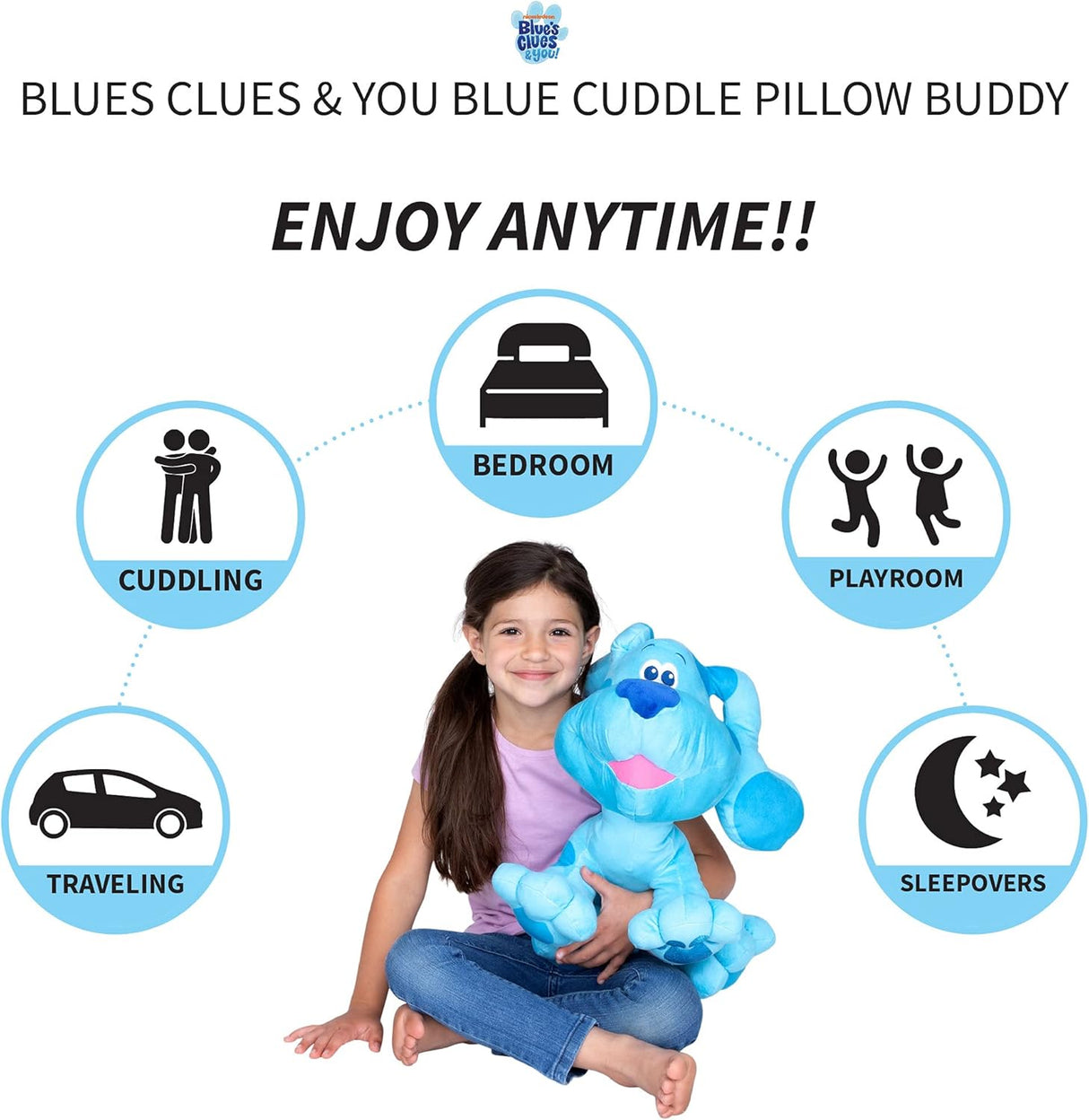 Almohada Peluche Suave para Niños, Blues Clues