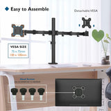Soporte Doble para Monitores BONTEC, Ergonomico, 13-27 Pulgadas