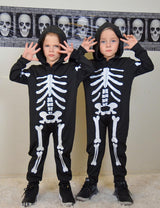 Disfraz Halloween Niños Enlifety Traje Esqueleto Brillo 1-8T