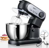 Batidora de Pie 6 QT 600W, Mezcladora 6+P, Acero Inoxidable