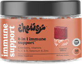 Suplemento de apoyo inmunológico 6 en 1 masticables afrutado