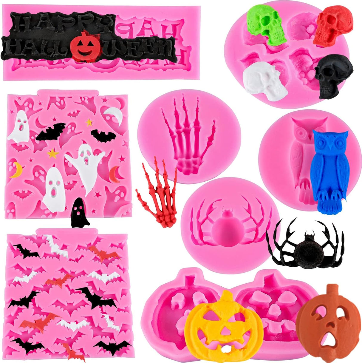 Moldes de Halloween para Fondant y Chocolates - Decoración