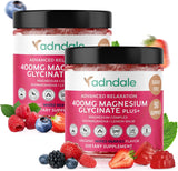 180 Gummies Magnesio Glycinato con Ashwagandha, Sin Azúcar