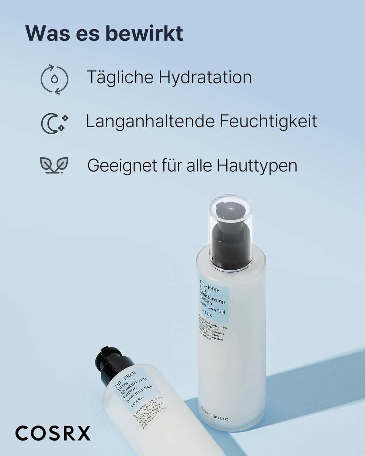 Loción hidratante libre de aceites de Cosrx