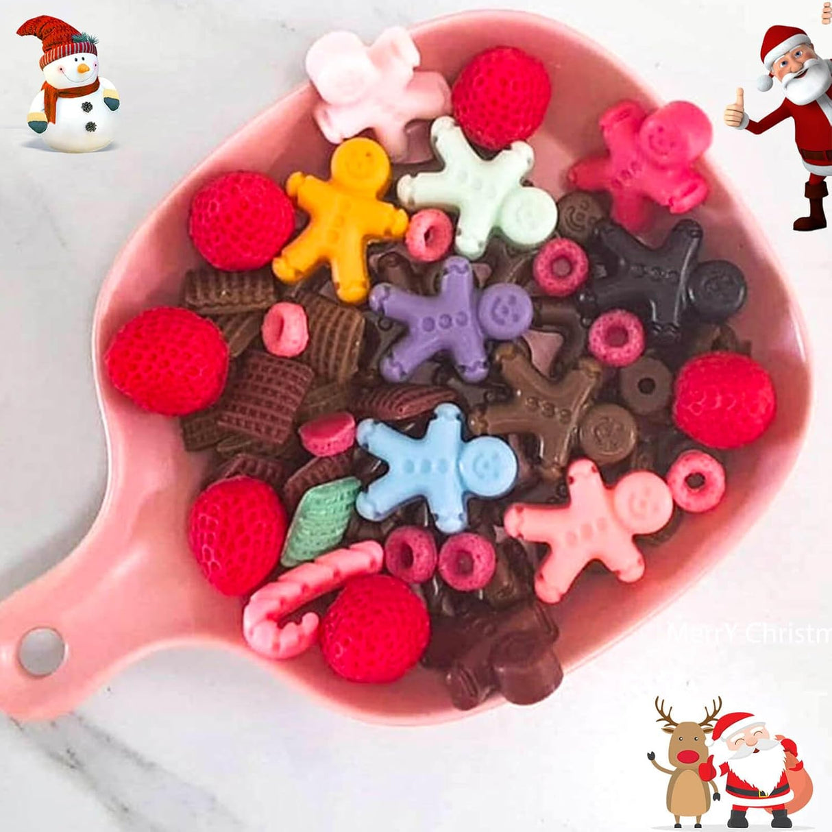 Molde de Silicona Navideño 3 Pack, Ideal para Chocolates y Jabon