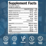 Complejo de Vitamina B y C con Ácido Fólico - Potencia Alta