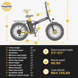 Bicicleta eléctrica Heybike Mars, 1000W, 50 millas, 20 x 4.0