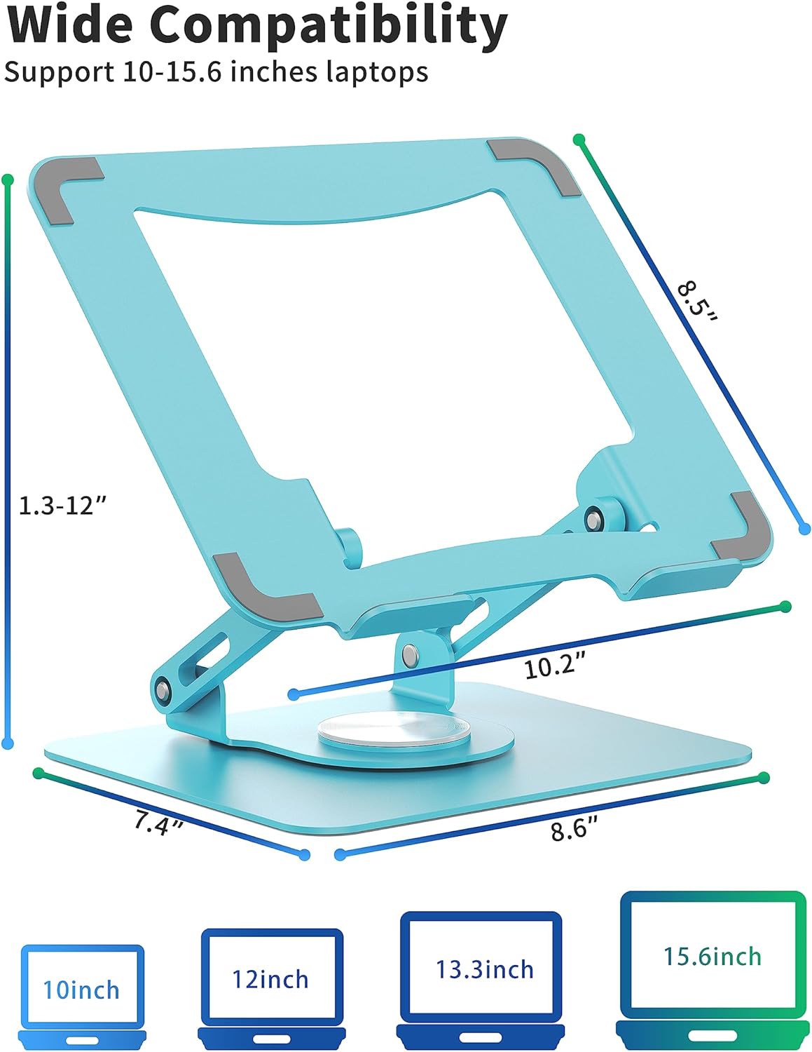Soporte para laptop con base giratoria JT16R SOUNDANCE