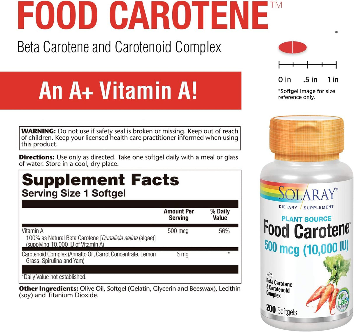 Suplementos Alimenticios de vitamina A  antioxidante