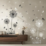 Pegatinas de Pared Dandelion de Supzone con Flores y Mariposas