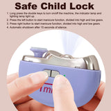 Cortauñas Eléctrico TMIN con Luz y 2 Velocidades, Modelo 2 en 1