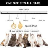 4 collares calmantes para gatos color negro Weewooday
