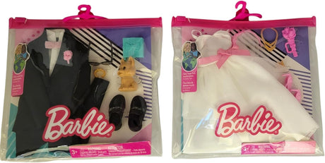 Set de Moda Barbie y Ken Novios con Vestido y Tuxedo