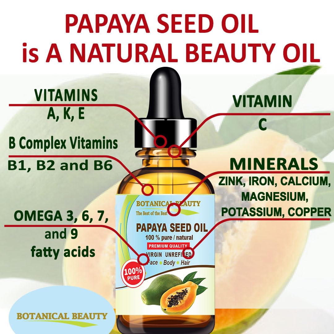 Aceite de Semilla de Papaya Natural y Puro para Cara Piel