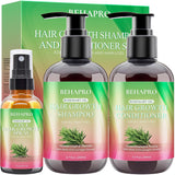 Shampoo y acondicionador para el crecimiento del cabello