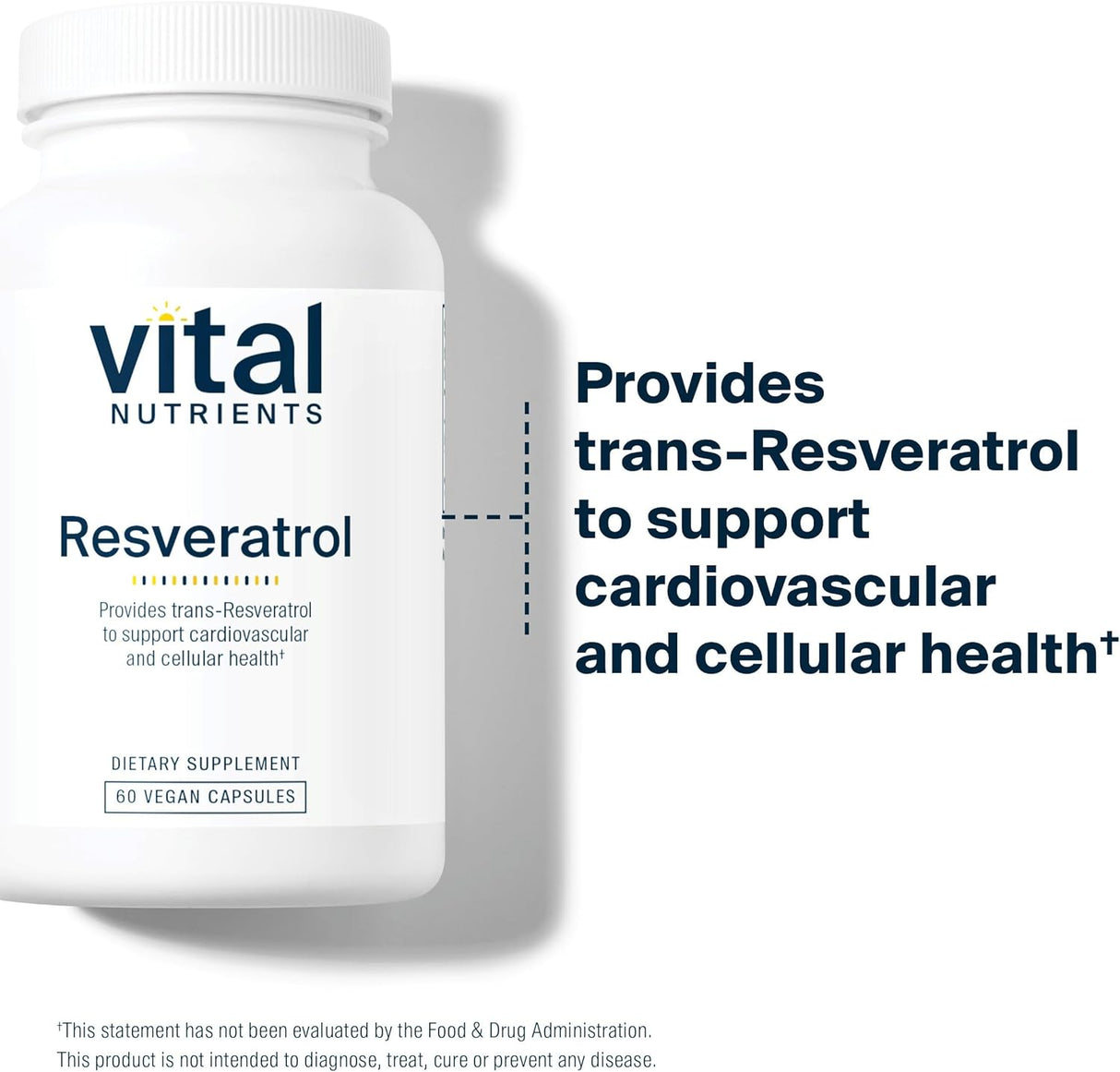 Suplemento Resveratrol Antioxidante salud celular 60und