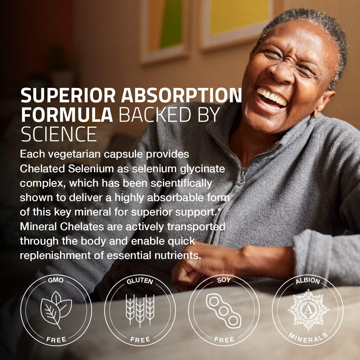 Suplementos Selenio de 200 mcg para  sistema inmunológico