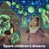 Estrellas y Planetas Brillantes, Pegatinas Espaciales para Niños