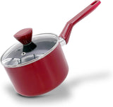 Olla con tapa antiadherentes roja NUTRICHEF PRTNCCWA13RDSPL2