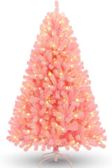 Árbol de Navidad Artificial 6FT con Luces Cálidas, Premium, Modelo 800