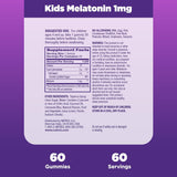 Natrol Gomitas Sleep Aid para niños, 1 mg  de 4 años, 60 und