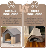 Casa para perro interior con cojín lavable, tamaño mediano, para mascotas hasta 22 lb