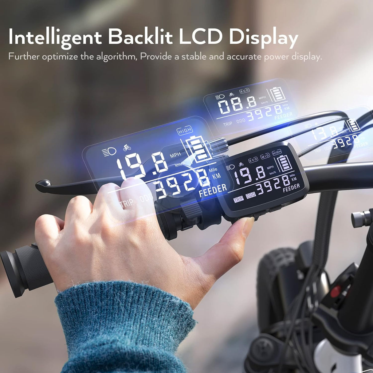 Bicicleta Eléctrica Vivi Gopina, 350W, Plegable, 40 Millas
