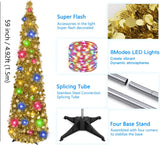 Árbol de Navidad Pop Up MACTING con Luces y Brillo 5FT