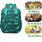 Bolsos escolar de dinosaurio para niño de 30 Cm Verde