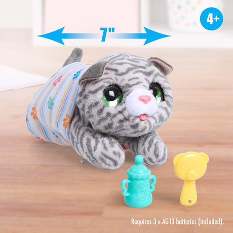 Gato Interactivo FurReal Newborns, Sonidos y Movimiento, Just Play