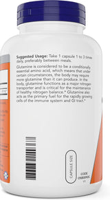 L-Glutamina 500mg Veg Caps (2x300) No GMO Vegan