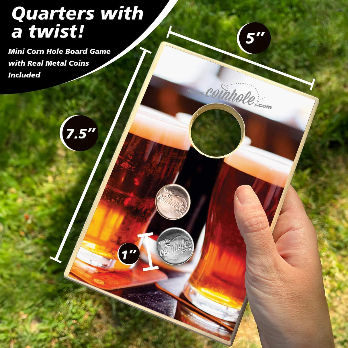 Juego de Mesa Coin Bouncing Party | Cornhole de Viaje