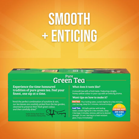 Té Verde Puro Twinings 100 Bolsas Individuas Ref. 123