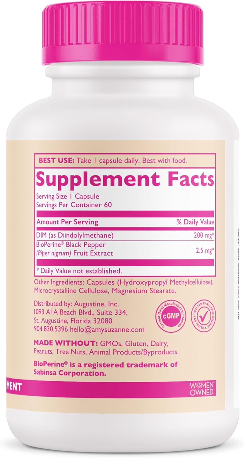 Suplemento DIM para Mujeres, Apoyo hormonal, 60 días