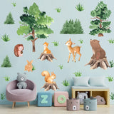 Pegatinas de animales de bosque KOKOLAP para decoraciones infantiles