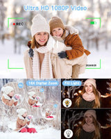 Cámara Instantánea Dual para Niños, 48MP, 1080P, Regalo Navidad