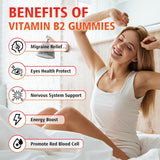 Gomitas Vitamina B2 Riboflavina 400mg con Magnesio, 60u