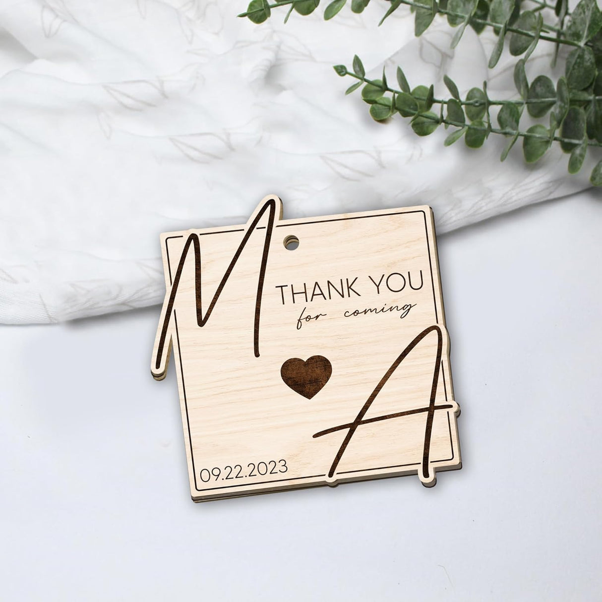 Adornos de Boda Personalizados Recuerdos de Madera para Bodas