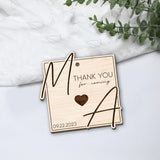 Adornos de Boda Personalizados Recuerdos de Madera para Bodas