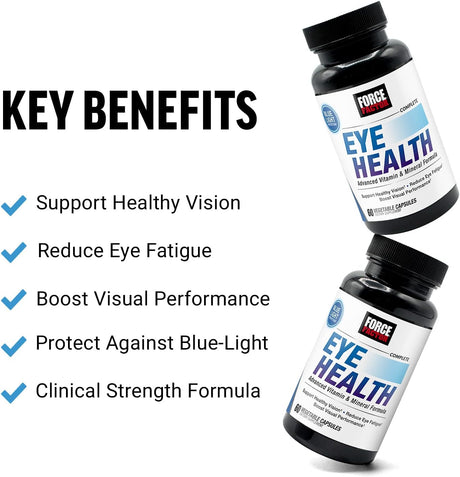 Suplementos Vitaminas oculares con luteína y zeaxantina 60un