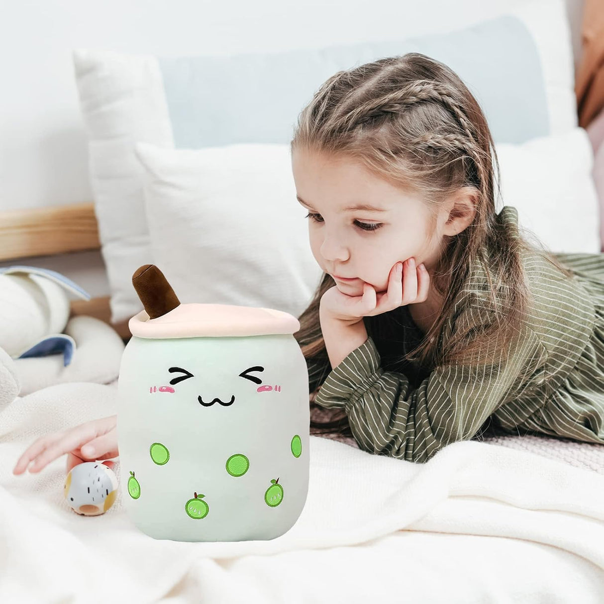 Peluche felpa con forma de taza de té Boba Divertida  9
