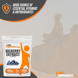 Suplemento Extracto de Arándano para Ojos, Sin Gluten, 500mg