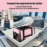 Transportadora para Gatos y Perros, Aprobada, Mediana, Rosa