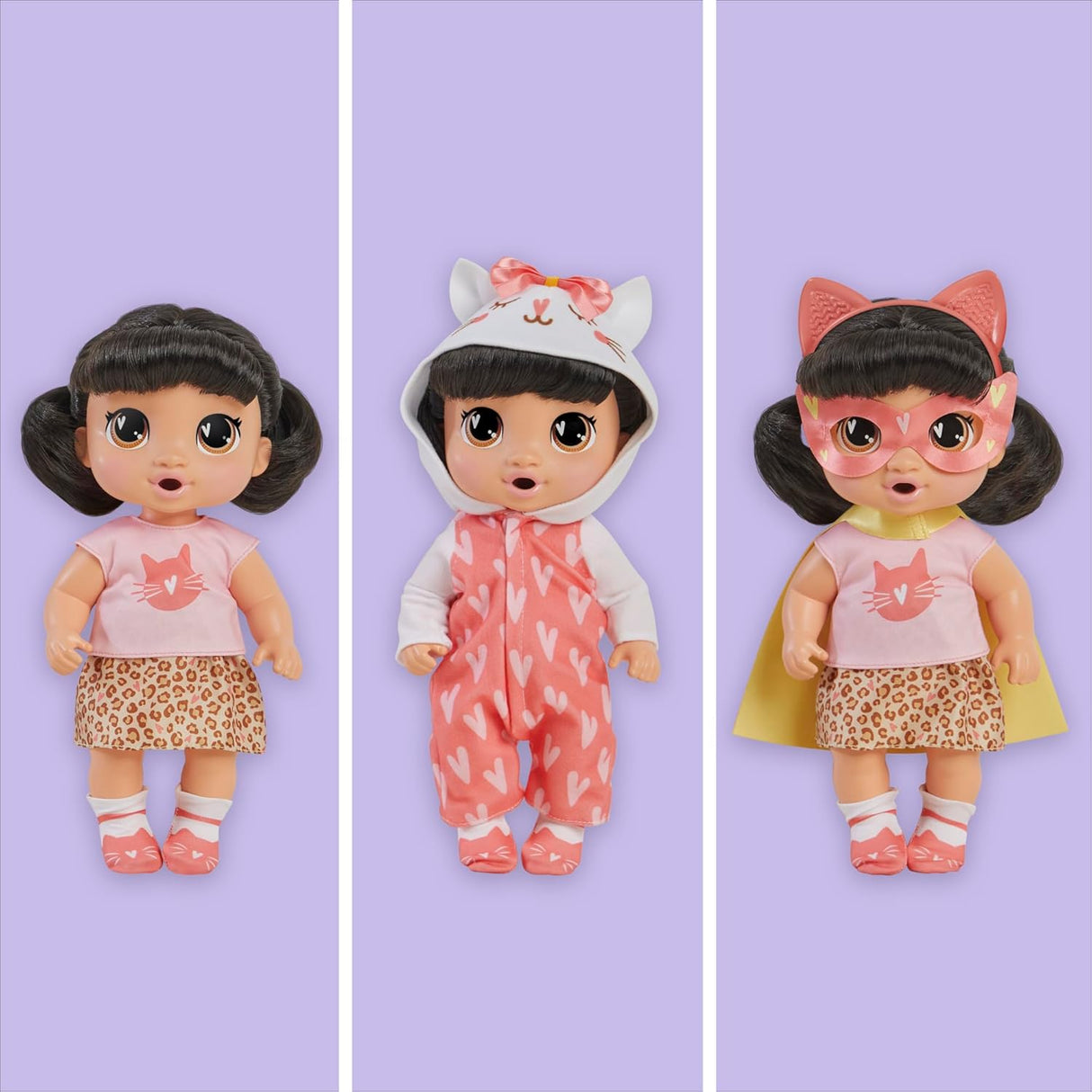 Muñeca Baby Alive Super BFF Katie Kat, 11 Pulg, Exclusiva Amazon