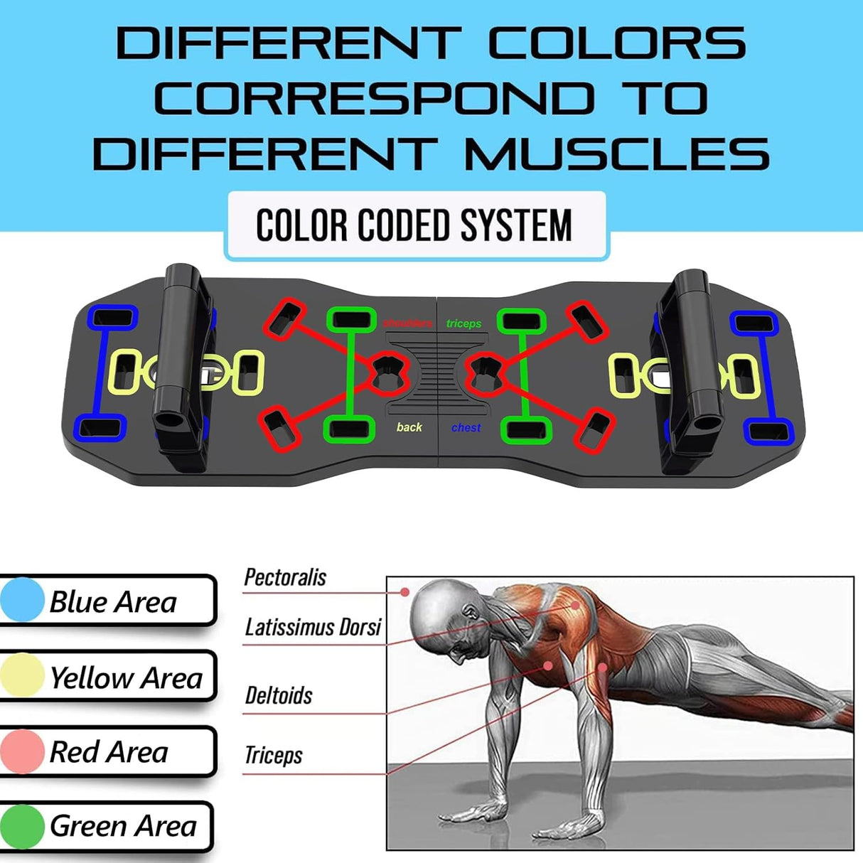 Tabla de flexiones portátil multifunción plegable 10 en 1