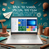 Laptop HP 14 HD, Procesador Intel Quad-Core, 8GB RAM, 576GB