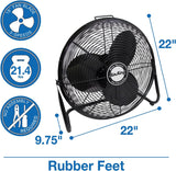 Ventilador de Piso Pivotante 18 Air King 9218
