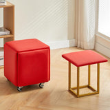 Otoman Cubo Plegable 5 en 1 con Ruedas y Asientos Apilables